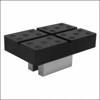 Sealey SJBEX.A05 Cross Slotted Rubber Support for Viking Jacking Beams