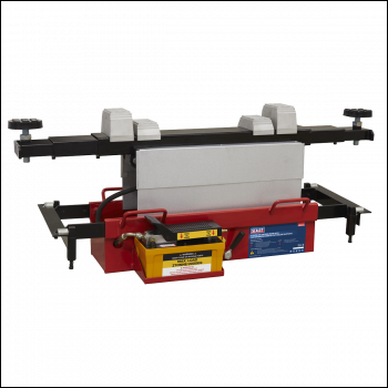 Sealey SJBEX200A Air Jacking Beam 2 Tonne with Arm Extenders & Flat Roller Supports