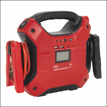 Sealey SL32S 12/24V Jump Starter Power Pack Lithium-ion Phosphate (LiFePo4) 1200/600 Peak Amps