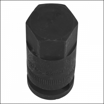 Sealey SMC36 Motorcycle Spindle Socket 1/2 inch Sq Drive H22