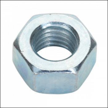 Sealey SN12 Zinc Plated Steel Nut M12, DIN 934 - Pack of 25