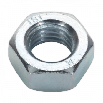 Sealey SN14 Zinc Plated Steel Nut M14, DIN 934 - Pack of 25