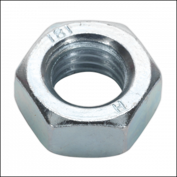 Sealey SN14 Steel Nut DIN 934 - M14 Zinc Pack of 25