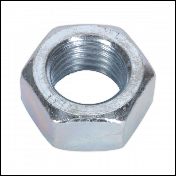 Sealey SN24 Zinc Plated Steel Nut M24, DIN 934 - Pack of 5