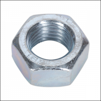 Sealey SN24 Steel Nut DIN 934 - M24 Zinc Pack of 5