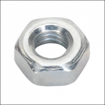 Sealey SN4 Zinc Plated Steel Nut M4, DIN 934 - Pack of 100