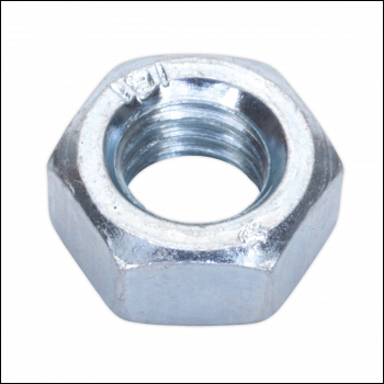 Sealey SN8 Zinc Plated Steel Nut M8, DIN 934 - Pack of 100