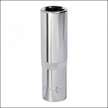 Sealey SP1215D Premier Fully Polished Deep Socket 1/2 inch Sq Drive 15mm