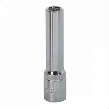 Sealey SP1406D Premier Fully Polished Deep Socket 1/4 inch Sq Drive 6mm