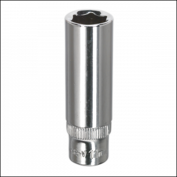 Sealey SP1411D Premier Fully Polished Deep Socket 1/4 inch Sq Drive 11mm