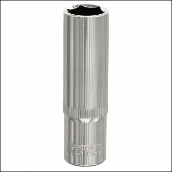 Sealey SP3813D Premier Fully Polished Deep Socket 3/8 inch Sq Drive 13mm