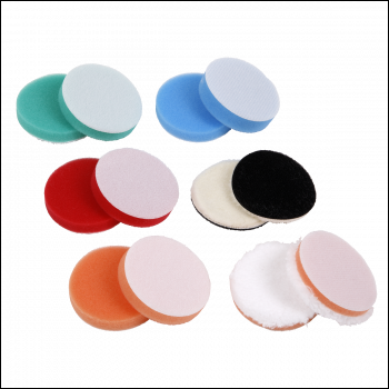 Sealey SPK600ACC2 Polisher Pad Kit 56mm x 10mm