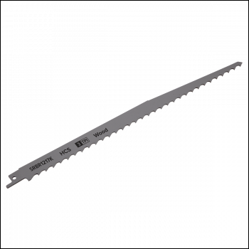 Sealey SRBR1217K Reciprocating Saw Blade for Pruning & Coarse Wood 300mm 3tpi - Pack of 5