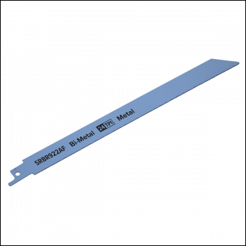 Sealey SRBR922AF Reciprocating Saw Blade for Metal 230mm 24tpi - Pack of 5