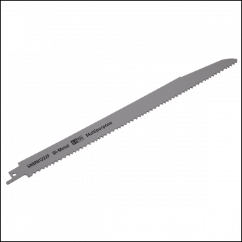 Sealey SRBRB1222F Multipurpose Reciprocating Saw Blade 300mm 5-8tpi - Pack of 5