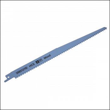 Sealey SRBS1211D Reciprocating Saw Blade for Clean Wood 250mm 6tpi - Pack of 5