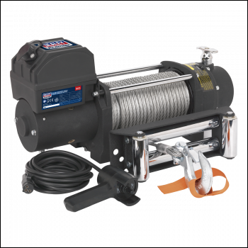 Sealey SRW4300 Self-Recovery Winch 4300kg (9500lb) Line Pull 12V