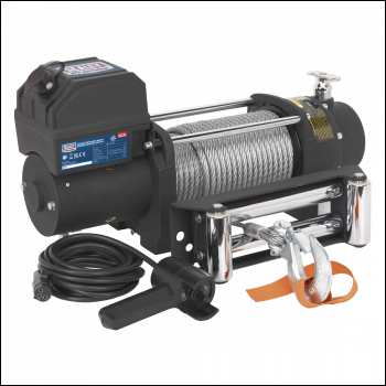Sealey SRW5450 Self-Recovery Winch 5450kg (12000lb) Line Pull 12V