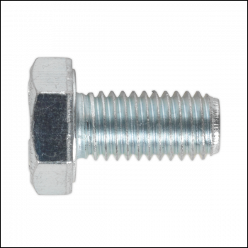 Sealey SS1020 8.8 Zinc Plated HT Setscrew M10 x 20mm, DIN 933 - Pack of 25