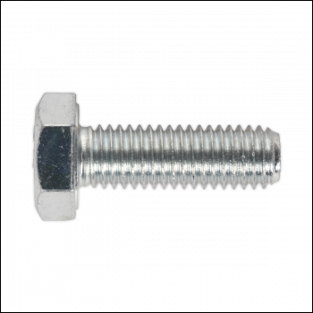 Sealey SS1030 8.8 Zinc Plated HT Setscrew M10 x 30mm, DIN 933 - Pack of 25