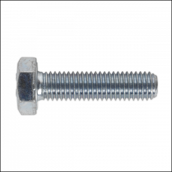 Sealey SS1040 8.8 Zinc Plated HT Setscrew M10 x 40mm, DIN 933 - Pack of 25