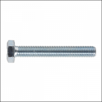 Sealey SS1070 8.8 Zinc Plated HT Setscrew M10 x 70mm, DIN 933 - Pack of 25