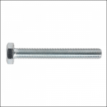 Sealey SS1080 8.8 Zinc Plated HT Setscrew M10 x 80mm, DIN 933 - Pack of 25
