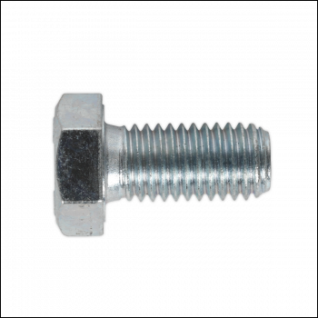 Sealey SS1225 8.8 Zinc Plated HT Setscrew M12 x 25mm, DIN 933 - Pack of 25