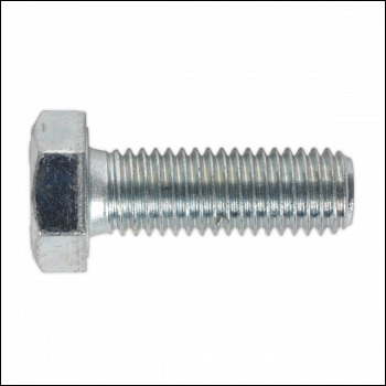 Sealey SS1235 8.8 Zinc Plated HT Setscrew M12 x 35mm, DIN 933 - Pack of 25