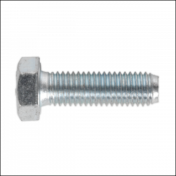 Sealey SS1240 8.8 Zinc Plated HT Setscrew M12 x 40mm, DIN 933 - Pack of 25