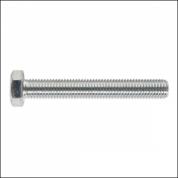 Sealey SS14100 8.8 Zinc Plated HT Setscrew M14 x 100mm, DIN 933 - Pack of 10