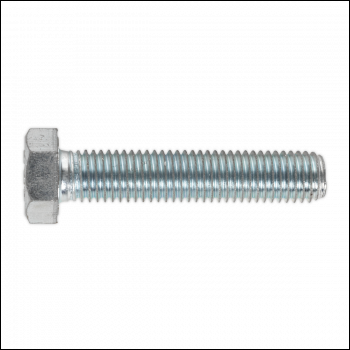 Sealey SS1470 8.8 Zinc Plated HT Setscrew M14 x 70mm, DIN 933 - Pack of 10