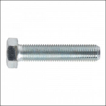 Sealey SS1675 8.8 Zinc Plated HT Setscrew M16 x 75mm, DIN 933 - Pack of 10