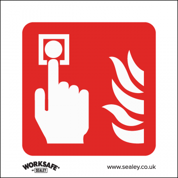 Sealey SS31V1 Worksafe® Fire Alarm Symbol Safety Sign - Self-Adhesive Vinyl