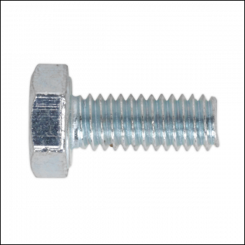Sealey SS416 8.8 Zinc Plated HT Setscrew M4 x 16mm, DIN 933 - Pack of 50