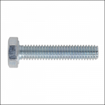 Sealey SS420 8.8 Zinc Plated HT Setscrew M4 x 20mm, DIN 933 - Pack of 50