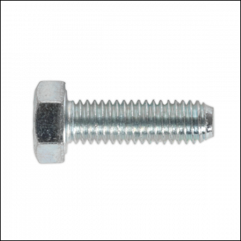 Sealey SS516 8.8 Zinc Plated HT Setscrew M5 x 16mm, DIN 933 - Pack of 50