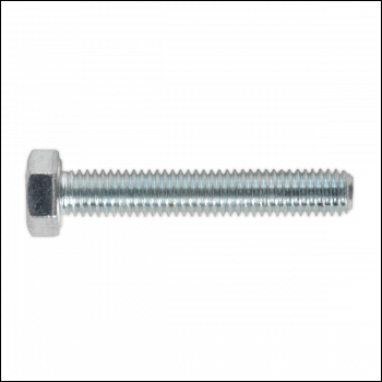 Sealey SS530 8.8 Zinc Plated HT Setscrew M5 x 30mm, DIN 933 - Pack of 50