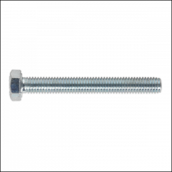 Sealey SS540 8.8 Zinc Plated HT Setscrew M5 x 40mm, DIN 933 - Pack of 50