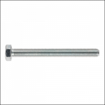 Sealey SS550 8.8 Zinc Plated HT Setscrew M5 x 50mm, DIN 933 - Pack of 50