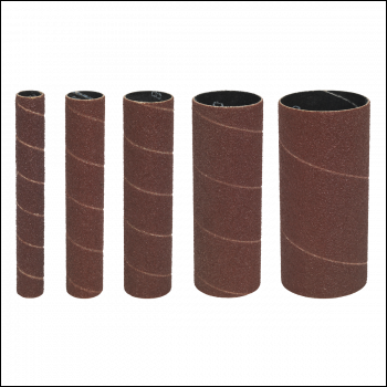 Sealey SS5ASS Assorted Sanding Sleeves 80 Grit - Pack of 5