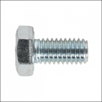 Sealey SS612 8.8 Zinc Plated HT Setscrew M6 x 12mm, DIN 933 - Pack of 50