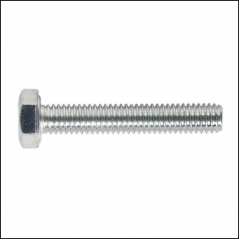 Sealey SS635 8.8 Zinc Plated HT Setscrew M6 x 35mm, DIN 933 - Pack of 50