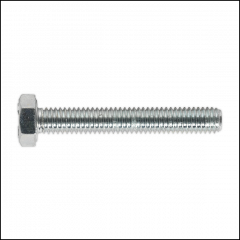 Sealey SS640 8.8 Zinc Plated HT Setscrew M6 x 40mm, DIN 933 - Pack of 50