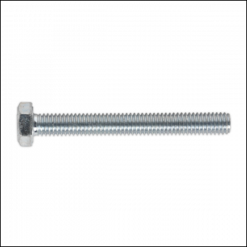 Sealey SS650 8.8 Zinc Plated HT Setscrew M6 x 50mm, DIN 933 - Pack of 50