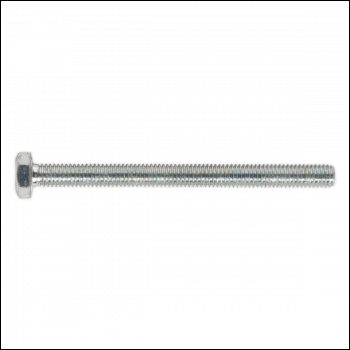 Sealey SS675 8.8 Zinc Plated HT Setscrew M6 x 75mm, DIN 933 - Pack of 50
