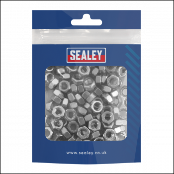 Sealey SS6 Stainless Steel Nut M6 x 1mm pitch, DIN 934 - Pack of 100