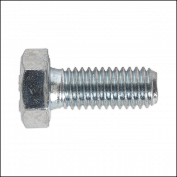 Sealey SS820 8.8 Zinc Plated HT Setscrew M8 x 20mm, DIN 933 - Pack of 50