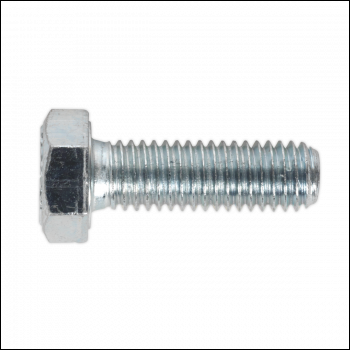 Sealey SS825 8.8 Zinc Plated HT Setscrew M8 x 25mm, DIN 933 - Pack of 50