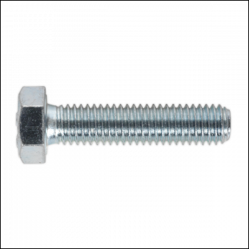 Sealey SS835 8.8 Zinc Plated HT Setscrew M8 x 35mm, DIN 933 - Pack of 50